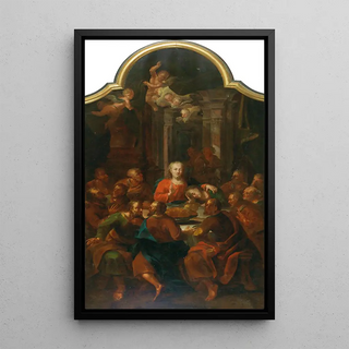 The Last Supper - Austrian School — framed artwork on a wall