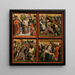Altar with The Passion of Christ - Master of the Altar of Schlgl — framed artwork on a wall