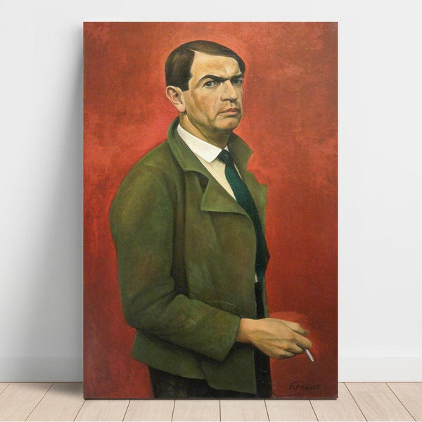 Reproduction of the painting Self-portrait painting - Alexander Kanoldt
