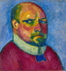 Self-portrait Painting - Alexej von Jawlensky — artwork view