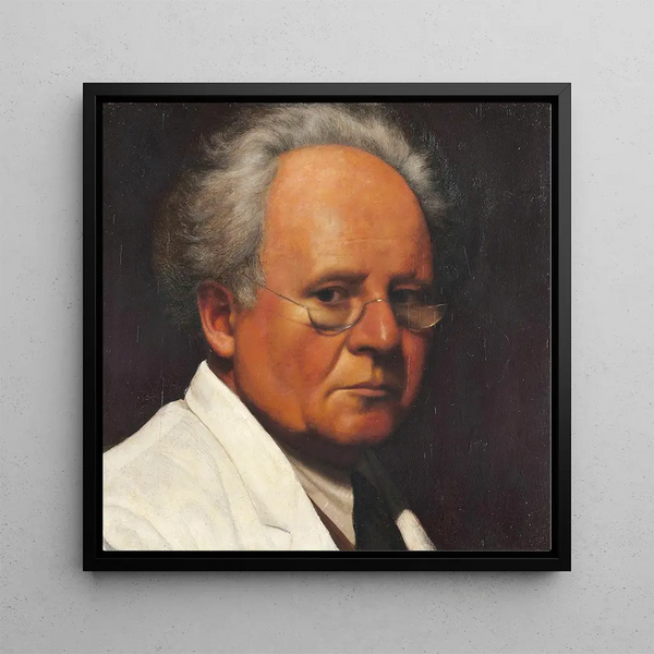 Self-portrait - Arthur Segal — framed artwork on a wall