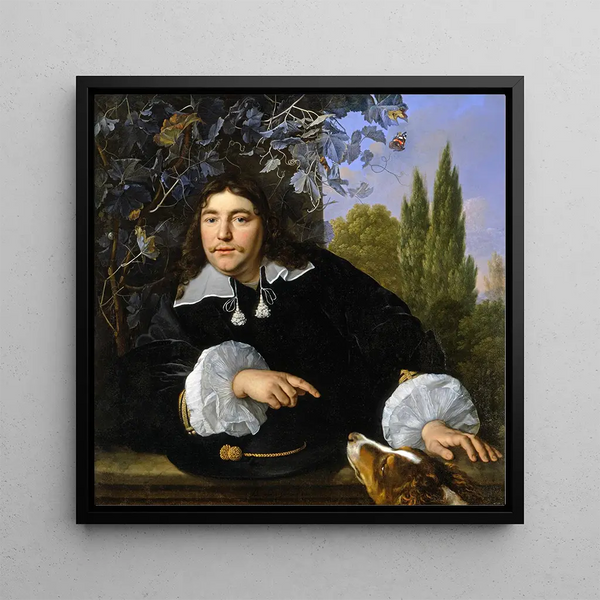 Self-portrait - Bartholomeus van der Helst — framed artwork on a wall