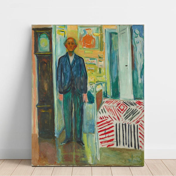 Reproduction of the painting Self-portrait painting - Edvard Munch