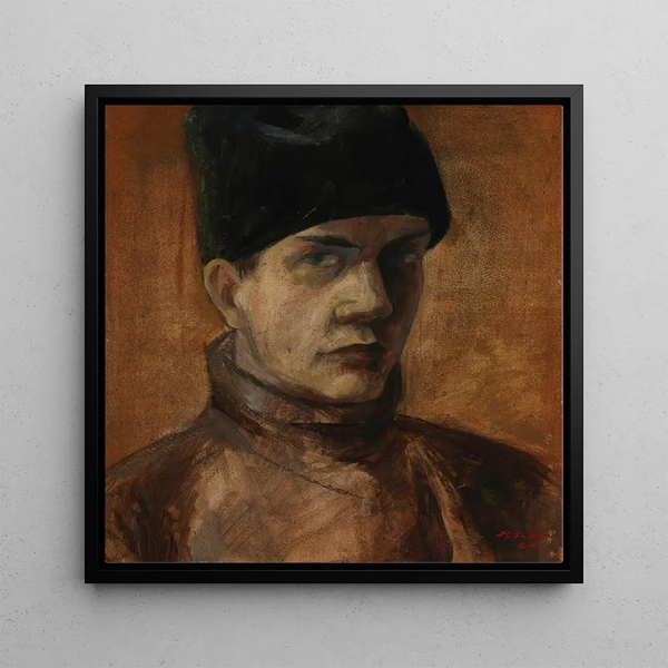 Self-portrait - Henry Ericsson — framed artwork on a wall