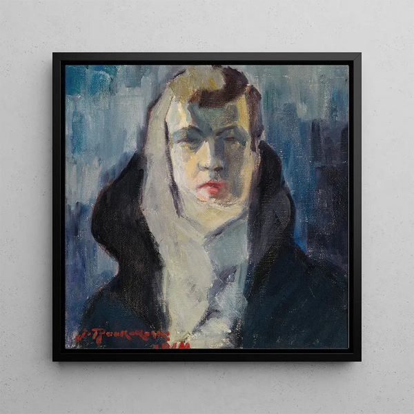 Self-portrait - Jalmari Ruokokoski — framed artwork on a wall