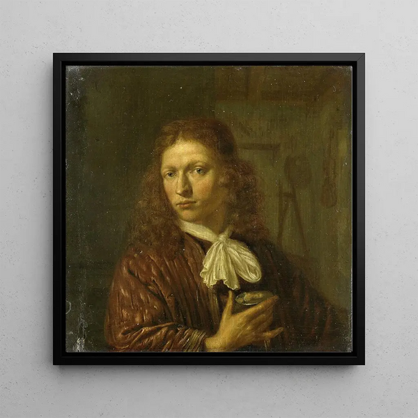 Self-portrait - Johan Van Haensbergen — framed artwork on a wall