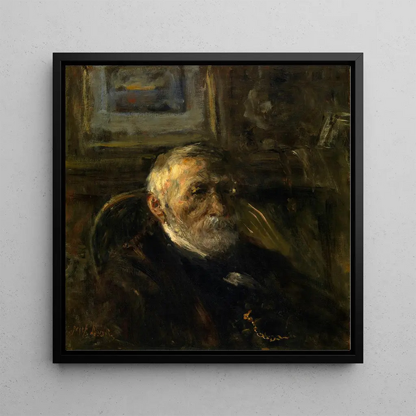 Self-portrait - Jozef Israëls — framed artwork on a wall
