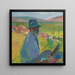 Self-portrait La Bastide du Vert - Henri Martin — framed artwork on a wall