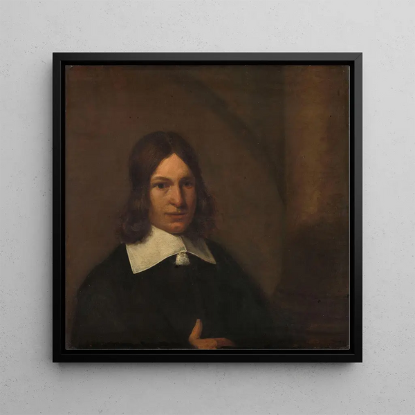 Self-portrait - Pieter De Hooch — framed artwork on a wall