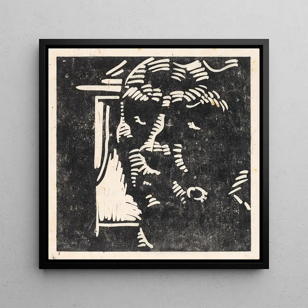 Self-portrait - Reijer Stolk — framed artwork on a wall