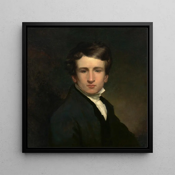 Self-portrait - William Page — framed artwork on a wall