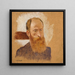 Self-portrait painting at Villeneuve-sur-Yonne - Édouard Vuillard — framed artwork on a wall