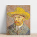 Reproduction of the painting Self-Portrait with Straw Hat - Vincent van Gogh