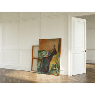Autoportrait avec la grippe espagnole - Edvard Munch | Reproduction Tableau Décoration murale affiche copie