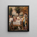 Abraham and the three angels - Avanzino Nucci — framed artwork on a wall