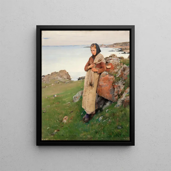 Fisherwoman of Skåne - Axel Kulle — framed artwork on a wall
