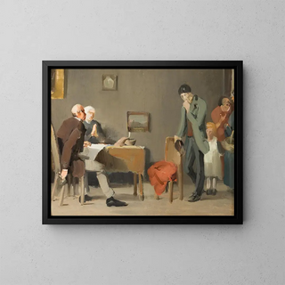L'esquisse du fils prodigue - Axel Kulle — framed artwork on a wall