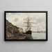 Approche maritime de Stockholm - Axel Lindman — framed artwork on a wall