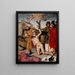Martyre de saint Cucufa - Ayne Bru — framed artwork on a wall