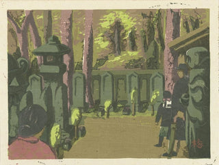 Cemetery of Sengakuji - Azechi Umetaro — artwork view