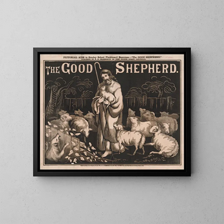 The Good Shepherd - BB Chamberlin — framed artwork on a wall