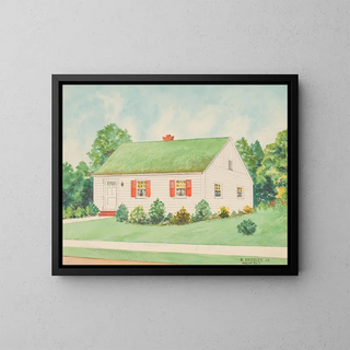 Untitled Painting - B Dreisler Jr — framed artwork on a wall