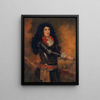 Portrait of Henry VI of Reuss - B. Fitzenhofer — framed artwork on a wall