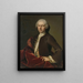 Portrait painting of Pieter Parker, alderman mayor and councilor of Goes - B. Montmorency — framed artwork on a wall