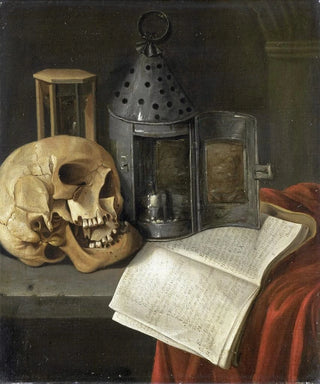 Vanitas still life painting - B. Schaak — artwork view