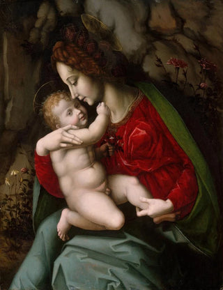 Virgin and Child Painting - Bacchiacca — artwork view