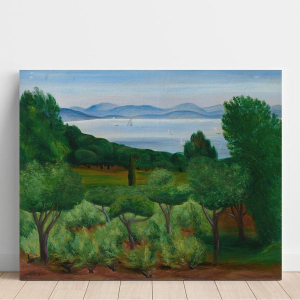 Reproduction of the painting Bay of Saint-Tropez - Moïse Kisling