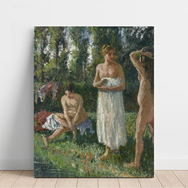 Reproduction of the painting Bathers - Camille Pissarro
