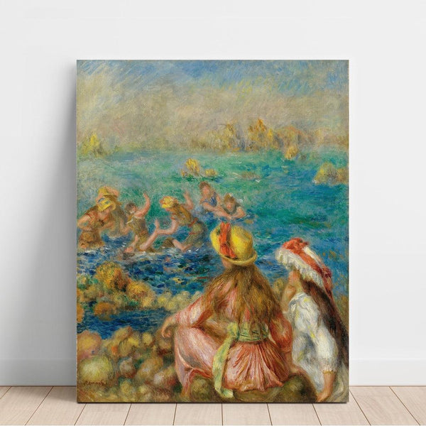 Reproduction of the painting Bathers - Pierre-Auguste Renoir
