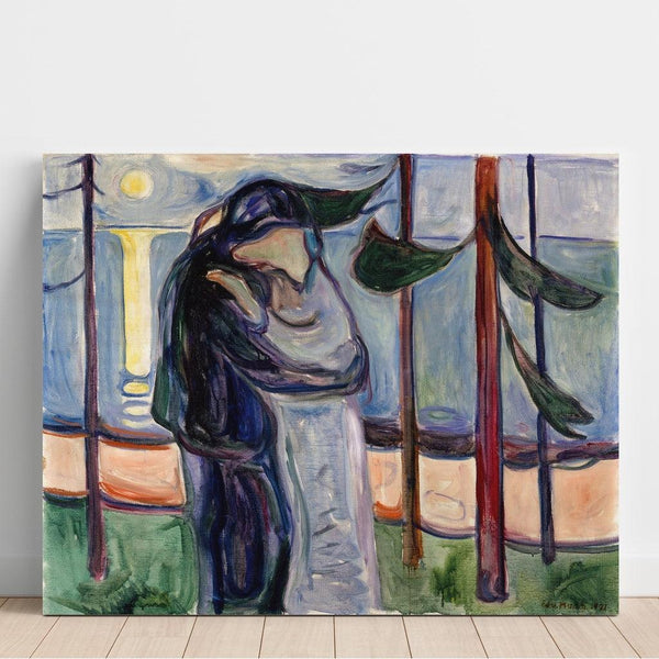 Reproduction of the painting Beach Kiss - Edvard Munch