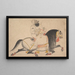 Horse Portrait Painting of a Noble - Bakhta — framed artwork on a wall