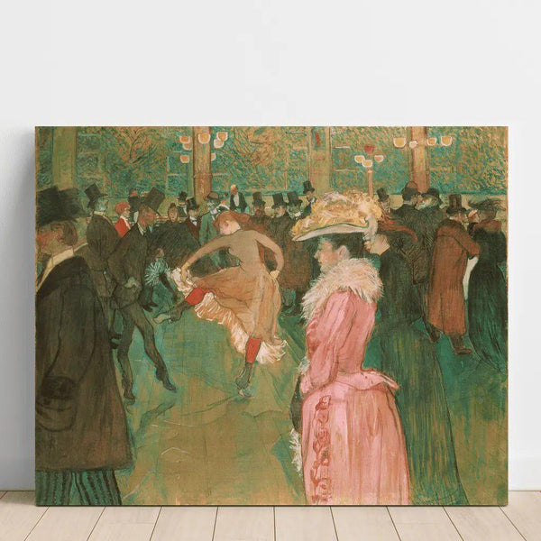 Reproduction of the painting Bal au Moulin-Rouge - Henri de Toulouse-Lautrec