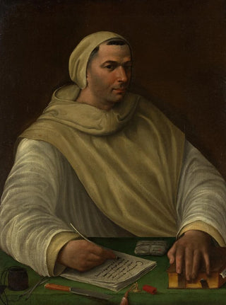 Portrait of an Olivetan monk - Baldassare Peruzzi — artwork view