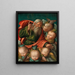 God the Father surrounded by angels - Baldassare di Matteo Carrari — framed artwork on a wall