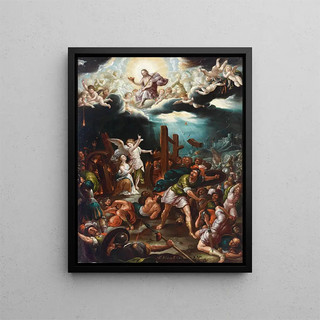 The Martyrdom of Saint Catherine of Alexandria - Baltasar de Echave Ibía — framed artwork on a wall