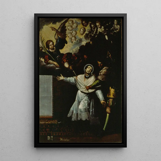 The Martyrdom of Saint Peter Arbus - Baltasar de Echave y Rioja — framed artwork on a wall