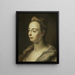 Portrait of a Woman - Balthasar Denner — framed artwork on a wall