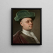 Portrait of a Man - Balthasar Denner — framed artwork on a wall