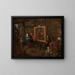Atelier of a Painter - Balthasar van den Bossche — framed artwork on a wall