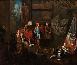 Atelier d'un sculpteur - Balthasar van den Bossche — artwork view