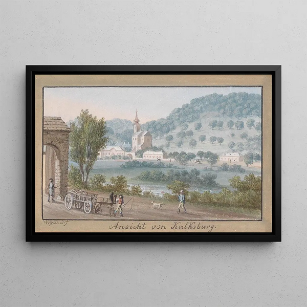 View of Kalksburg - Balthasar Wigand — framed artwork on a wall