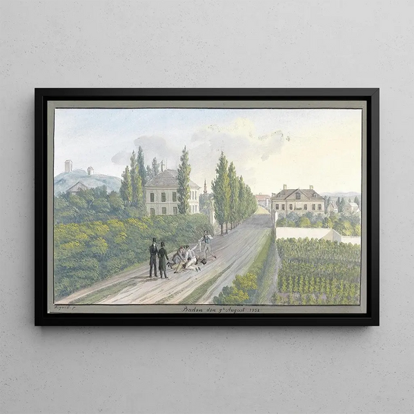 Duel at Baden - Balthasar Wigand — framed artwork on a wall