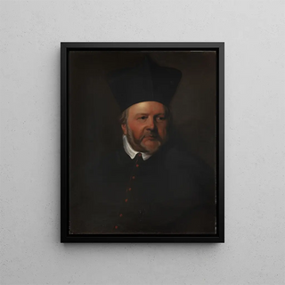 Portrait of Bishop Joannes Malderus - Balthasar van Meurs — framed artwork on a wall