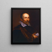 Portrait of Joannes Woverius - Balthasar van Meurs — framed artwork on a wall