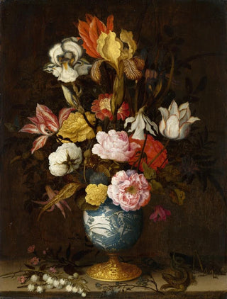 Flowers in a Wan-Li Vase - Balthasar van der Ast — artwork view