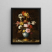 Flowers in a Wan-Li Vase - Balthasar van der Ast — framed artwork on a wall